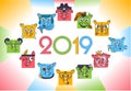 Horoscope zodiac symbols year of a pig. Flat ÃÂartoon ÃÂhinese horoscope icon